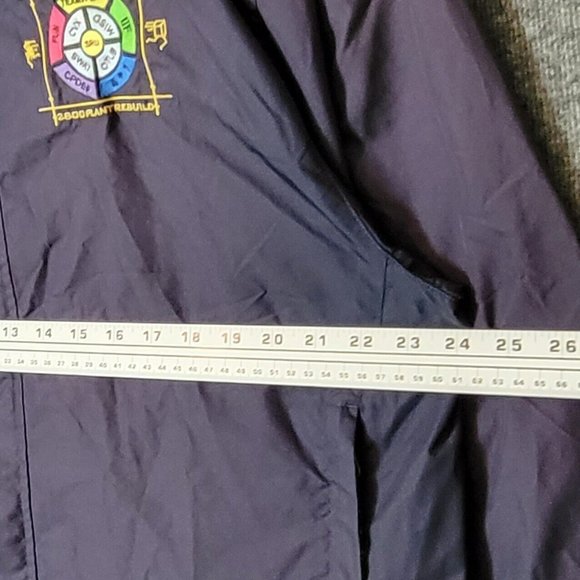 Cutter & Buck Jacket Mens Large Navy Blue Embroidered Full Zip Vented Golf - Picture 9 of 14